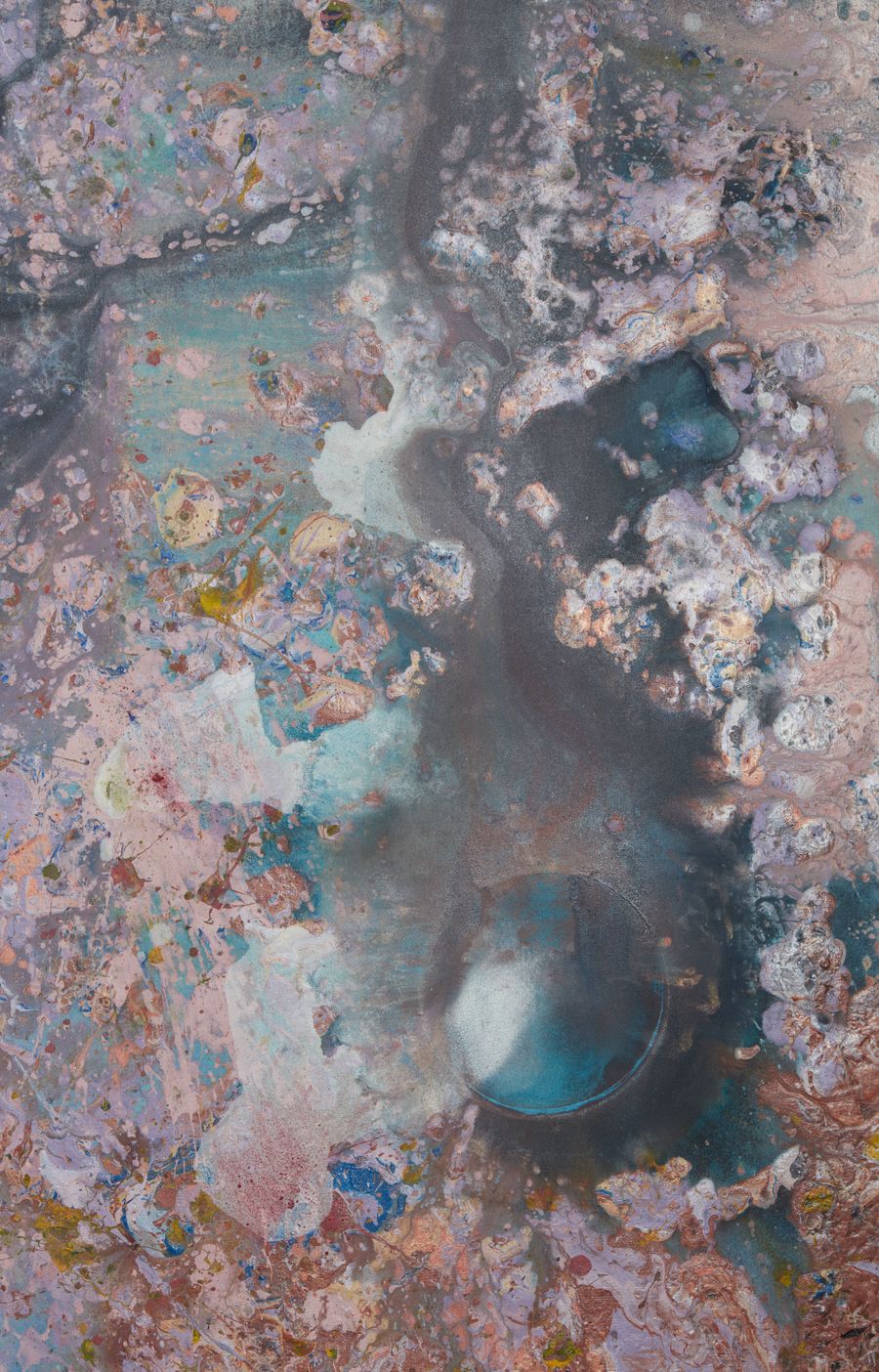 Surface study of a contemporary painting